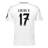 Real Madrid Lucas V. 17 Domácí 2024-25 - Fotbalové Dresy (S/S) Real Madrid Lucas V. 17 Domácí 2024-25 - Fotbalové Dresy (S/S)